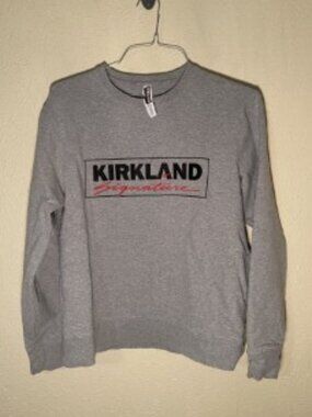 Kirkland Signature Gray Sweatshirt, Size Large